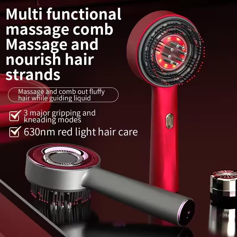 Brosse Électrique Massage Cuir Chevelu – Stimule la Croissance des Cheveux