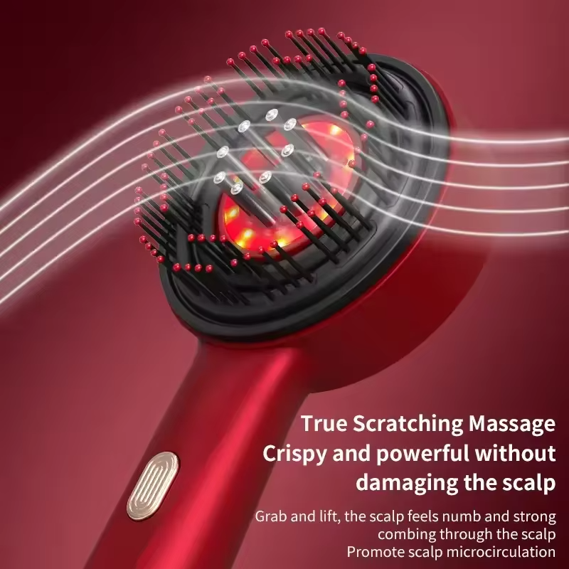 Brosse Électrique Massage Cuir Chevelu – Stimule la Croissance des Cheveux