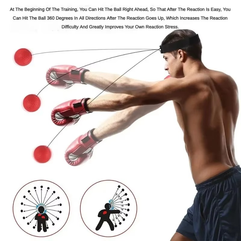 Balle de Réflexe Boxe – Entraînement Réaction & Coordination | Reflex Ball Fitness