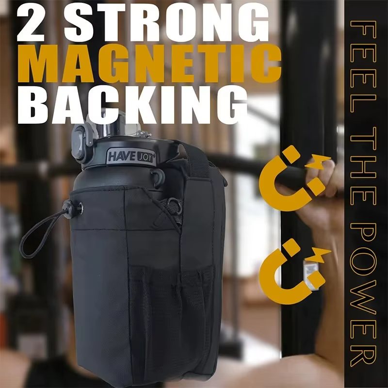 Sac de Sport Magnétique Grande Capacité – Support Téléphone & Bouteille