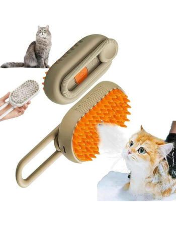 Brosse de toilettage électrique pour animaux avec spray