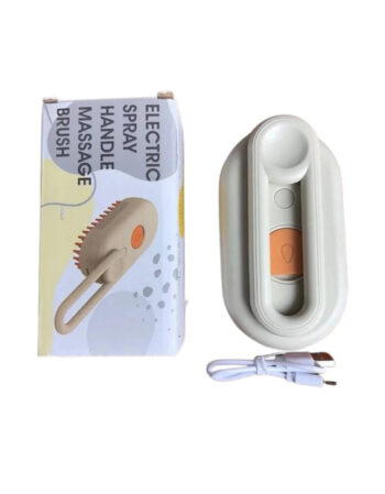 Brosse de toilettage électrique pour animaux avec spray