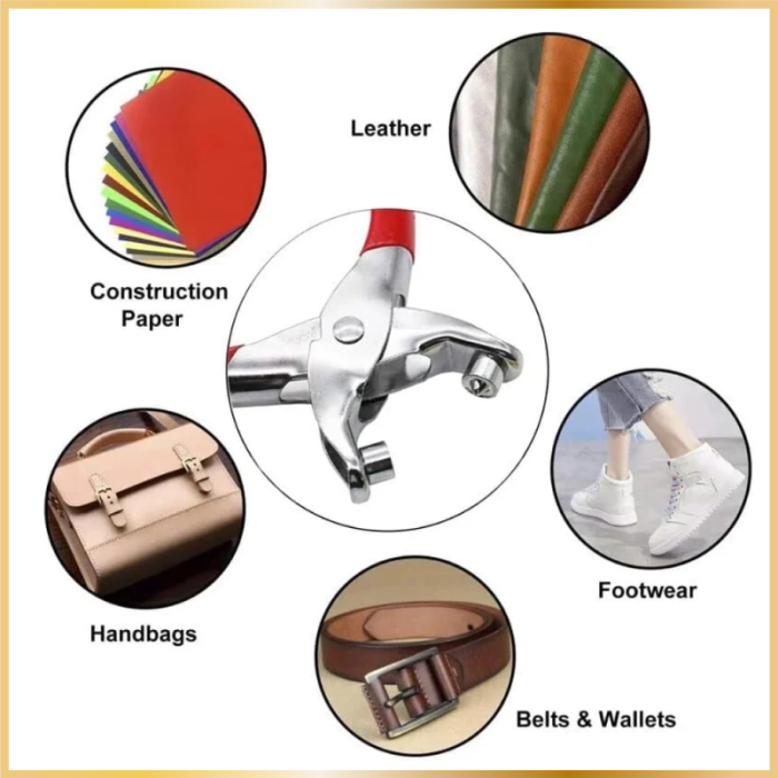 Kit Pince à Pressions & 100 Boutons Métalliques 3