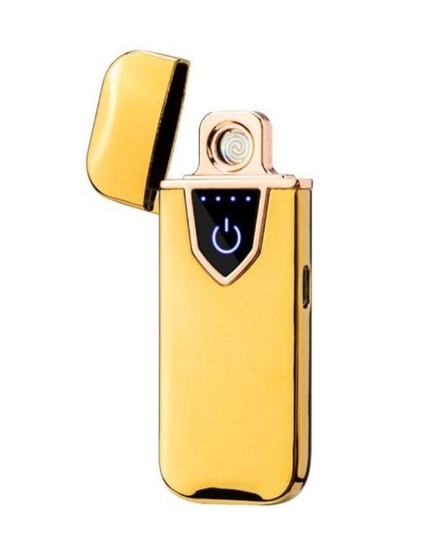 Briquet Électrique De Chargement USB - Métal - Ultra Fine - Écran Tactile - Indicateur LED - GR - Gold - ExpresDeal Tunisie - 1 Briquet Électrique De Chargement USB - Métal - Ultra Fine - Écran Tactile - Indicateur LED - GR - Gold - ExpresDeal Tunisie