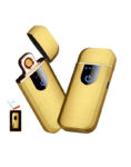 Briquet Électrique De Chargement USB – Métal – Ultra Fine – Écran Tactile – Indicateur LED – GR – Gold – ExpresDeal Tunisie – 1