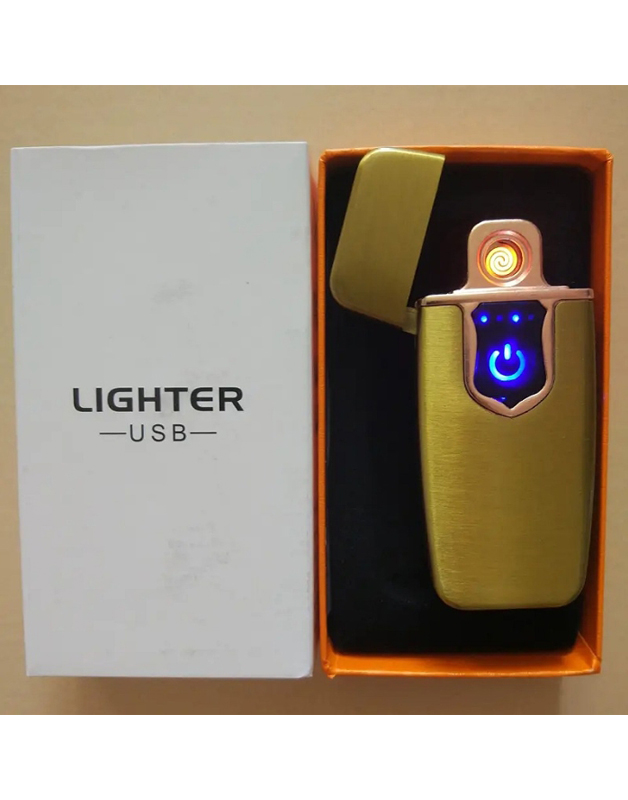 Briquet Électrique De Chargement USB - Métal - Ultra Fine - Écran Tactile - Indicateur LED - GR - Gold - ExpresDeal Tunisie - 5 Briquet Électrique De Chargement USB - Métal - Ultra Fine - Écran Tactile - Indicateur LED - GR - Gold - ExpresDeal Tunisie