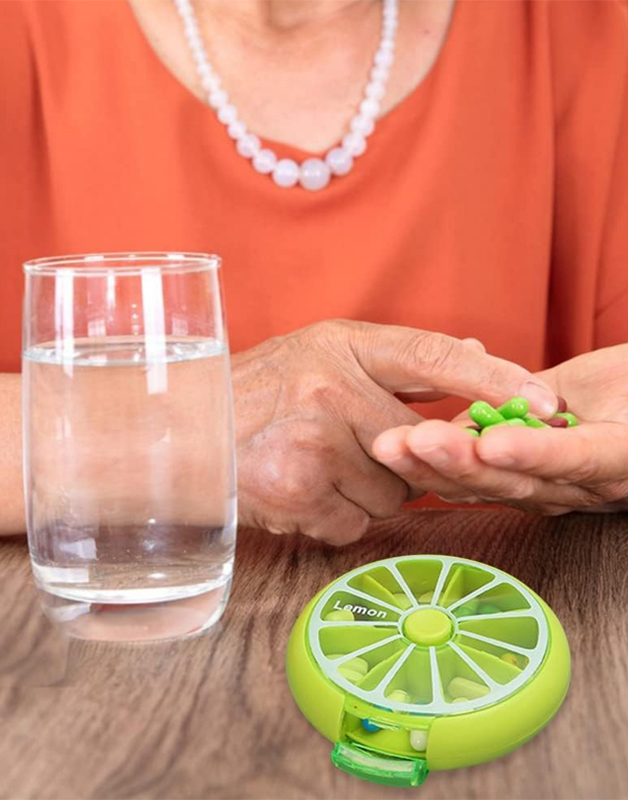 organisateur-medicaments-pilulier-semaine-voyage-7compartiments-ExpresDeal-tunisie-1 mini Pilulier de Voyage