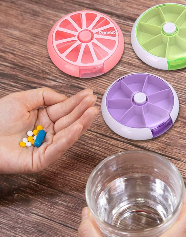 organisateur-medicaments-pilulier-semaine-voyage-7compartiments-ExpresDeal-tunisie-2 Rangement pour Médicaments